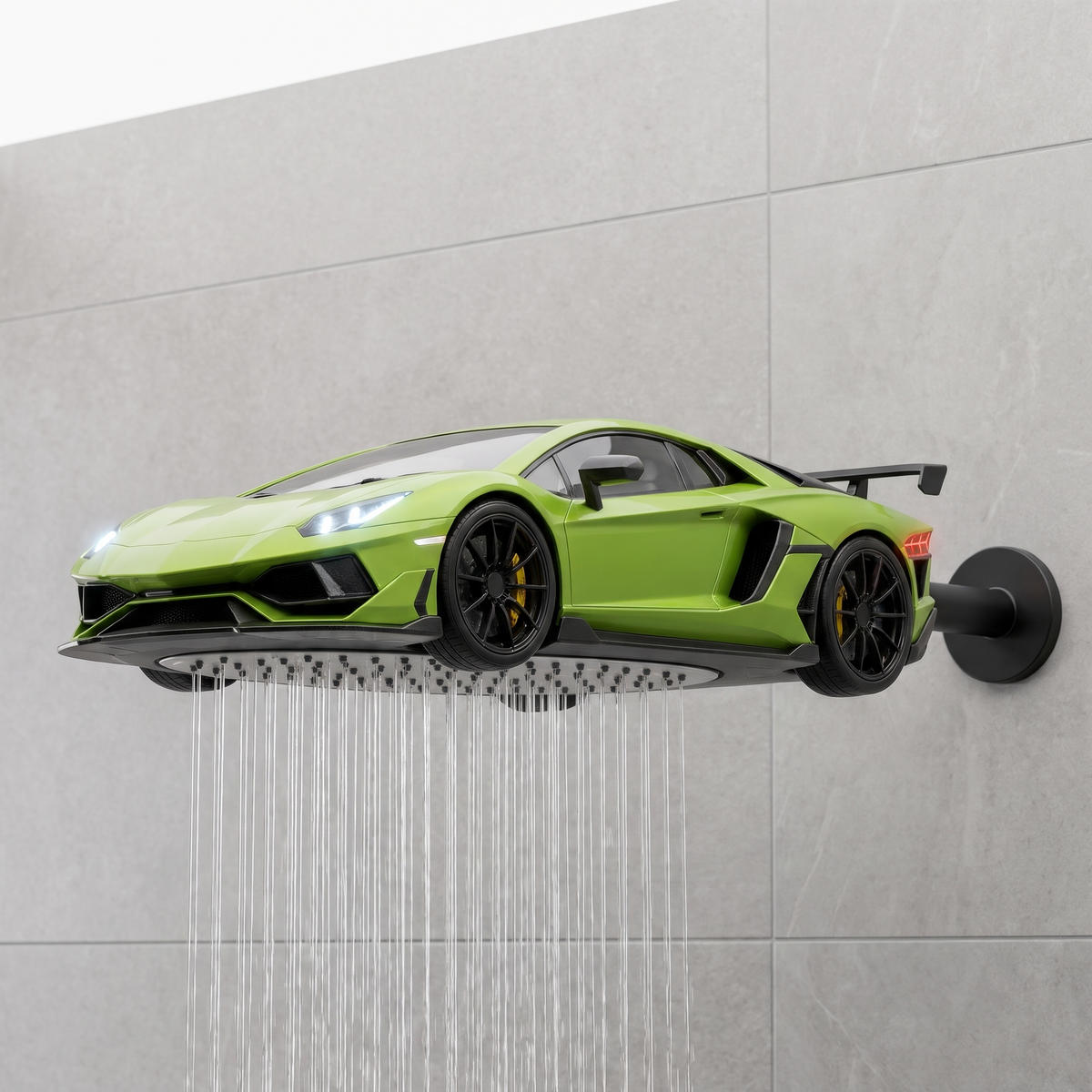 TorqueRain Green V12 installed and running in a bathroom